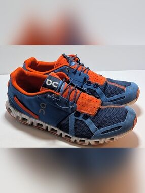 On Running Cloud Men’s Size 9.5 Pacific Sunset Blue Orange Lightweight